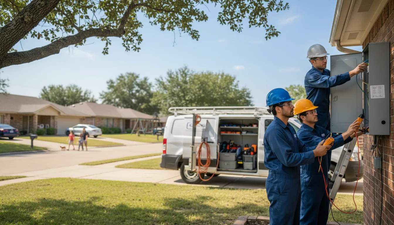 Certified electrician providing emergency electrical services in Kite, GA